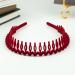 3 PCS Non Slip Cloth Rhinestone Headbands for Women - Wave Pattern Hair Bands with Teeth | Stylish Hair Accessories for Girls - Buy Online on GoSupps.com