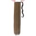 Ponytail Extension Wrap Around Long Straight Curly Clip In Hair Extensions 32 Inch Brown Black Blonde Hairpiece Women - Dark Brown & Sandy Blonde - Buy Online on GoSupps.com