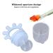 Baby Fruit Feeder - Silicone Choking Prevention & Soothing Baby Food Feeder for Meat (Light Blue) - International Shipping Available - Buy Online on GoSupps.com