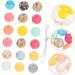 EXCEART Silicone Beads Bulk Set for Jewelry Making - Round Teething Beads for Baby Bracelets and Nursing Necklaces - Wreath Design - 1.5x1.5x1.5CM - 3 Sets - Buy Online on GoSupps.com