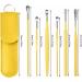 ZITIANY Spring Earwax Cleaner Tool Set - 6PCS Innovative 360 Spiral Design Ear Curette Cleaner for Ear Wax Removal - Ear Cleaning Kit with Storage Bag (Purple) - Buy Online on GoSupps.com