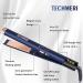 TECHMERI 2-in-1 Ceramic Hair Straightener and Curler - 1 Inch Digital Flat Iron - Dual Voltage - Blue - Buy Online on GoSupps.com