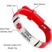 Custom Engraved Medical ID Bracelet - Adjustable Silicone Sport Bracelet for Men & Women | Medical Alert Identification - Buy Online on GoSupps.com