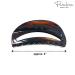 Parcelona French Thin Arch Cutout Set of 2 Tortoise Shell & Black Celluloid Acetate Small Jaw Hair Claw Clip - 2 Pack - Buy Online on GoSupps.com