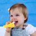 Baby Banana Yellow Banana Infant Toothbrush - Easy to Hold Train Infants Babies and Toddlers for Oral Hygiene - Teether Effect for Sore Gums - Buy Online on GoSupps.com