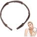 Eventerde Folded Hair Bands Foldable Hair Bands Foldable Travel Headband Telescopic Foldable Headband Stylish Foldable Headband Multi-Purpose Hair Accessories for Women and Girls Light coffee - Buy Online on GoSupps.com
