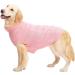 Mihachi Turtleneck Dog Sweater | Classic Cable Knit Winter Coat Apparel with Leash Hole | Ideal Gift for Pets | Large Flesh Pink - Buy Online on GoSupps.com