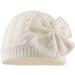 XIAOHAWANG Baby Girl Winter Hat - Cute Bow Knitted Beanie for Infant Toddler Girls 2-6 Years (White) - Buy Online on GoSupps.com