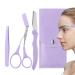 Eyebrow Shaping Grooming Kit - Precision Eyebrow Grooming Kit | Eyebrow Trimming Grooming Kit With Storage Bag For Women Men Purple