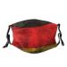 Grunge Flag of Germany Cotton Washable Nose Wired Face Cover Filter Pocket Wide Cover with Filter