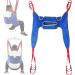 Toileting Full Body Heavy Duty Patient Lift Sling Bathroom Transfer Hammock Handicap Commode Full Body Sling Divided Leg Shower Sling 4-Point Transfer Sling Transfer Belt (Color : 1 Size : Large) Large 1