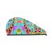 Colorful Giraffe Fans Lovers Coral Velvet Dry Hair Cap Quick-Dry Hair Towel Wrap for Women and Men Ideal for Travel & Home