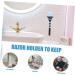 Hakidzel 2-Pack Suction Cup Razor Holder Rack - Wall-Mounted Shaver Storage for Bathroom - Buy Online on GoSupps.com