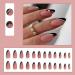 Justotry 24 Pcs Gold Swirl Stiletto False Nails Short with Heart French Press on Nails - Nail Glue Included | Almond Stick on Nails for Women - Black & Heart Design | Nail Art Fake Nails - Buy Online on GoSupps.com