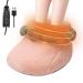 Electrically heated foot warmer with 3 heating levels USB foot warmer pads large slippers from electrical foot warmers heated footmuff made of thick plush foot heating heating cushion for foot heating (pink)