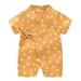 PAUBOLI Baby Kimono Robe Newborn Cotton Yarn Bodysuit Romper Infant Japanese Pajamas 0-24 Months 3-6 Months Cat