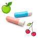 Leddy Living 2 pcs Burrocacao Lip Balm - 24H Moisturizing Balm with Cherry and Green Apple Flavors - Nourishes protects and repairs dry and chapped lips - Natural and delicate formula