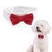 SUNTRADE Adjustable Formal Pet Bow Tie for Dogs and Cats Wedding Costumes (L Red) L Red