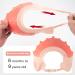 Funupup Adjustable Shower Hood for Kids - Crown Shape Hair Wash Shield Baby Visor for Eyes & Ears Pink & Yellow Dinosaurs - 2 Pieces - Buy Online on GoSupps.com