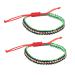 Oralgo's adjustable Palestinian woven bracelet Palestinian flag handmade bracelet statement manual cord braided rope-arm ripening cotton