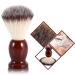 Premium Shaving Brush for Men - Beard Grooming with Nylon Hair & Wooden Handle | Ideal for Home & Travel - Buy Online on GoSupps.com