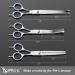 MAOCG Professional Dog Grooming Scissors Kit | 3-Piece Set for Dogs & Cats | Round Tip, Thinning, Curved & Straight Shears with Comb | Lefty & Righty Friendly - Buy Online on GoSupps.com