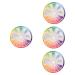 Coheali 4 pieces round liquid leaning mental artist toothpaste eyebrows/social design rotational diagram -woman rotatable micro creative mix inch as shown x 4 pieces 23cmx4pcs