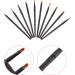 BELLIFFY 10pcs Nose Shadow Brush Travel Blush Brush Cosmetic Brush Eye Makeup Creme Blush Black Wooden Handle - Buy Online on GoSupps.com