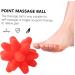 Beavorty 2-Pack Star Fitness Massage Balls for Coordination Training | Fascia Hand & Foot Massager | Elastic Yoga Gym Ball - 8x8cm Red - Buy Online on GoSupps.com