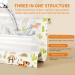 20PCS Disposable Baby Placemats - Waterproof, Absorbent, Leak-Proof - Happy Zoo Theme for Home, Travel, School - Buy Online on GoSupps.com