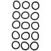 L. Erickson Grab & Go Ponytail Holders Black Set of 15 | Secure & Gentle Hold - Buy Online on GoSupps.com