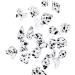 dijiusidy 50 Pieces Glass Crystal Set Eye-catching Personalized Nail Art Rhinestones DIY Handcraft Manicure Accessories for Card Making White Black - Buy Online on GoSupps.com