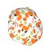 Fox Reusable Waterproof Shower Caps for Women - Double Protection PEVA Lining Hair Cap - Elastic Color 4 - Buy Online on GoSupps.com