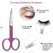 HAWATOUR 4Pcs Eyebrow Tweezers Set with Scissor & Leather Case - Precision Tools for Hair Removal - Multi-Color 5 Count - Buy Online on GoSupps.com