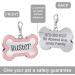 DejavYOU Personalized Pet ID Tags - Custom Dog & Cat Name Tags - Engraved Both Sides - Easy to Read - Custom Text - S Pink - Buy Online on GoSupps.com