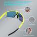 BangLong Polarized Cycling Sunglasses with 3 Interchangeable Lenses for Men Women - Ideal for Running & Baseball - Yellow Orange - Buy Online on GoSupps.com