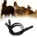 DOACT 50 cm stirrups for toddlers stirrup straps made of synthetic black spore straps for children 1 pair of leather straps short pony riding gear holder for children