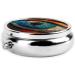 Giant Eye Portable Metal Pill Box - Round Mini 3-Compartment Travel Organizer for Small Pills - Buy Online on GoSupps.com