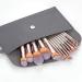 Buy 14 Champagne Gold Makeup Brush Set - Eyebrow & Loose Powder Brushes | Premium Beauty Tools - Buy Online on GoSupps.com