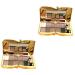 FOMIYES 2pcs Flash Mirror # Glitter with Makeup and Eyeshadow Brush Colorful Shadow Colors Eye 1 count (Pack of 1) As Shownx2pcs