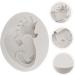 STOBOK Easter Cupcake Mold Soap Silicone Molds Fondant Mold Easter Candle Mold Wax Crayon Molds Soap Molds Easter Snack Cupcake Toppers Baking Tool Dinosaur Eggs Chocolate White - Buy Online on GoSupps.com