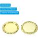 PATIKIL 1 Inch Flat Decorative Bottle Caps 50 Pack Craft Bottle Pendant Trays Double Sides Printed for DIY Pendants Craft Scrapbooks Gold Tone - Buy Online on GoSupps.com