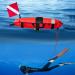 JZLiner Spearfishing Float Dive Surface Marker Buoy | Scuba Diver Down Flag Gear - Orange - Buy Online on GoSupps.com