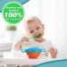 Baby Gyroscopic Bowl | Anti-Spill Toddler Feeding Bowl with Handle | Blue - Buy Online on GoSupps.com