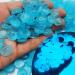 300 pieces of colorful fluorescent stones shining stone bright pebbles garden stones decoration for sidewalks grass court sidewalk aquarium paths (blue 17 * 13mm) blue 17 * 13mm