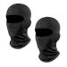 QEEQPF 2-pack windproof mask storm hood windproof motorcycle mask breathable mask sports accessories unisex apply outdoor activities cycling UV protection (black)