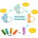 8-Piece Writing Aid Set for Children | Jingleer Ergonomic Pencil Holders for Left/Right Handed | Improve Handwriting with Silicone Grip - Buy Online on GoSupps.com