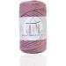 Makromecity 3mm Single Strand Dusty Rose Macrame Cord - 109 Yards for Macrame Art & Crafts | Wall Hangings, Keychains | Cotton Cord - Buy Online on GoSupps.com