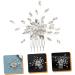 Angoily Hair Comb Wedding Headband Bridal Headband Diamond Headpiece Diamond Headband Wedding Hair Comb Headband Prom Headpiece Accessories Bride European and American Alloy - Buy Online on GoSupps.com