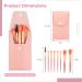12 Sets Travel Makeup Brushes - Portable Synthetic Fiber Brush Set with Makeup Bag | Perfect Bridesmaid Gift for Weddings & Parties - Buy Online on GoSupps.com
